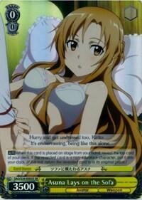 Asuna Lays on the Sofa (SR) Sword Art Online card price