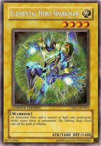 遊戯王ラッシュデュエル ELEMENTAL HERO SPARKMAN EHC-2 Yu-Gi-Oh TCG Secret Rare Elemental Hero Sparkman EHC2-EN001