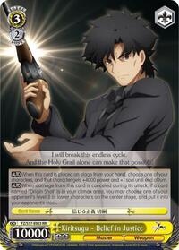 Kiritsugu - Belief in Justice