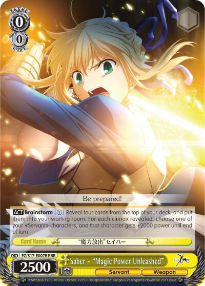 Saber - "Magic Power Unleashed" (RRR) card