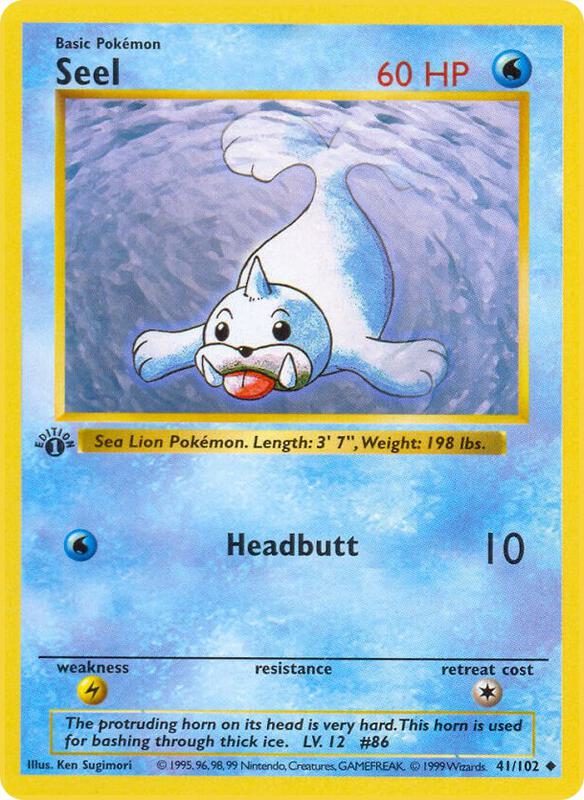 Seel 041/102 from Base Set (Shadowless)
