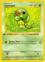 英語版　Caterpie 1st Edition shadowless Caterpie 1st Edition Shadowless Proxy - Perfect Gift for