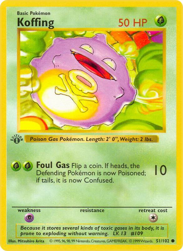 Koffing 051/102 from Base Set (Shadowless)