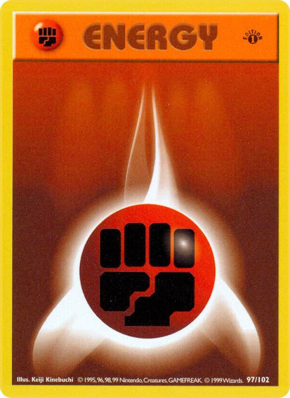 Fighting Energy 097/102 from Base Set (Shadowless)