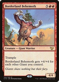 Borderland Behemoth - Commander 2015 - Magic: The Gathering card