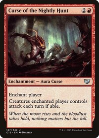 Curse of the Nightly Hunt - Commander 2015 - Magic: The Gathering card