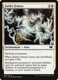 Faith's Fetters - Commander 2015 - Magic: The Gathering card