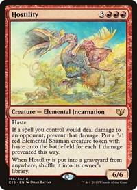 Hostility - Commander 2015 - Magic: The Gathering card