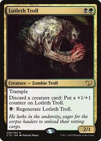 Lotleth Troll - Commander 2015 - Magic: The Gathering card