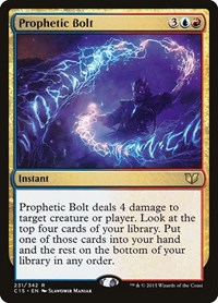 Prophetic Bolt - Commander 2015 - Magic: The Gathering card