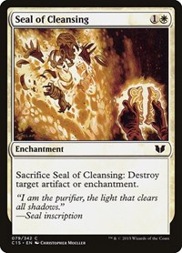 Seal of Cleansing - Commander 2015 - Magic: The Gathering card