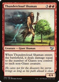 Thundercloud Shaman - Commander 2015 - Magic: The Gathering card