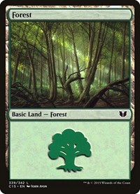 Forest (339) - Commander 2015 - Magic: The Gathering card