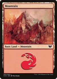 Mountain (337) - Commander 2015 - Magic: The Gathering card