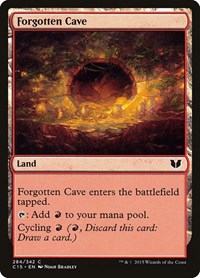 Forgotten Cave - Commander 2015 - Magic: The Gathering card