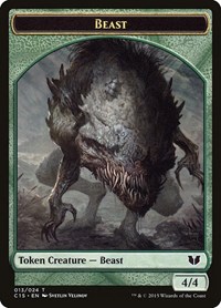 Beast // Snake (017) Double-Sided Token - Commander 2015 - Magic: The Gathering card