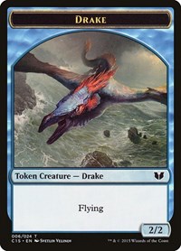 Drake // Elemental (020) Double-Sided Token - Commander 2015 - Magic: The Gathering card