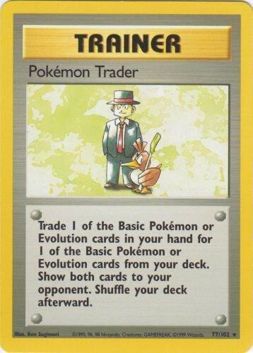 Pokemon Trader 077/102 from Base Set