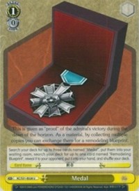Medal (KanColle, 2nd Fleet) — Weiss Schwarz card