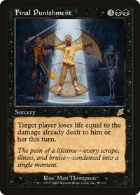 Final Punishment - Scourge - Magic: The Gathering card