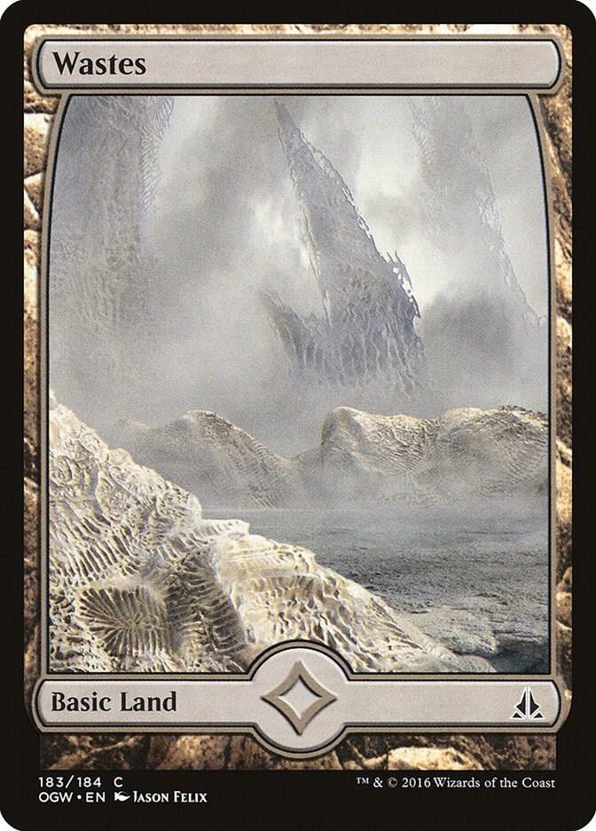 Wastes (183) - Full Art - Oath of the Gatewatch - Magic: The