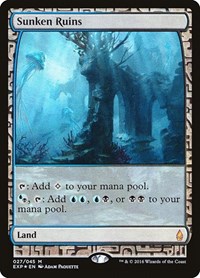Sunken Ruins - Zendikar Expeditions - Magic: The Gathering card