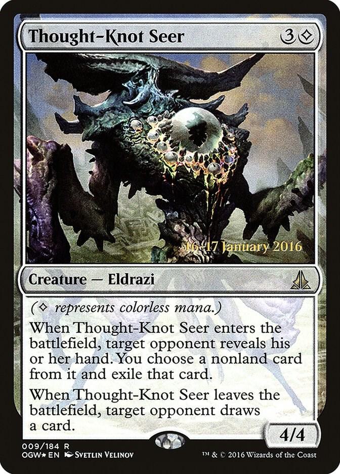 拡張版 Thought-Knot Seer 難題の予見者 4枚セット Thought-Knot Seer - Prerelease Cards - Magic: The Gathering