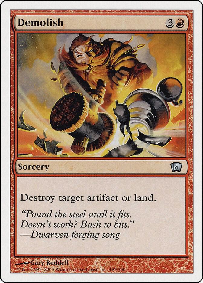 Demolish 183 card
