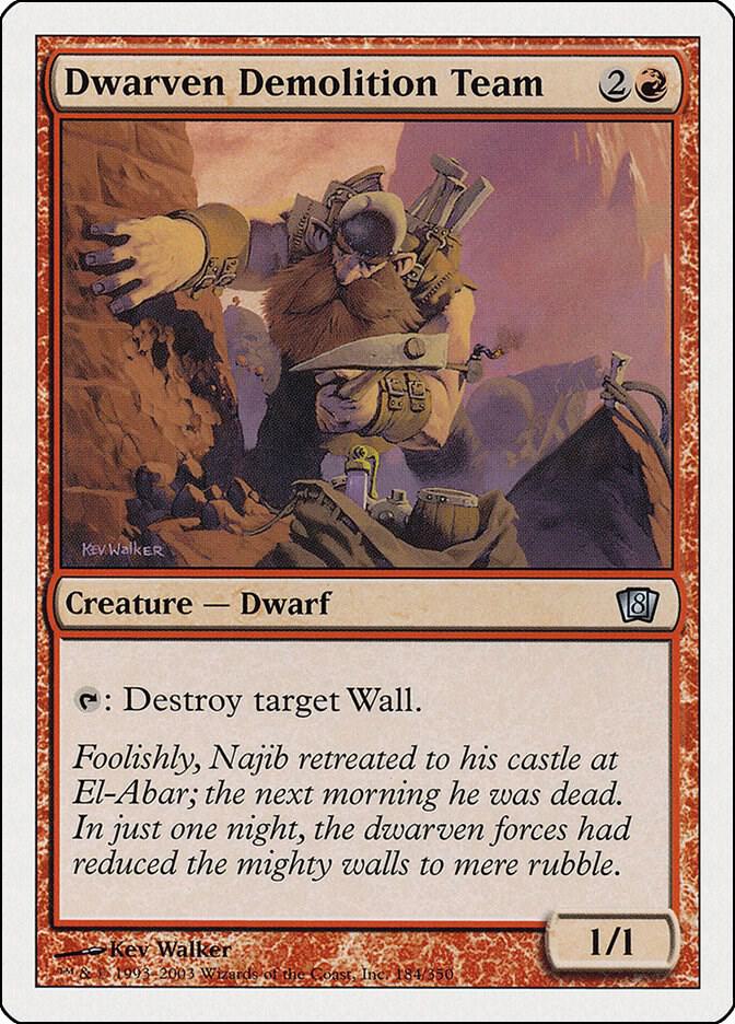 Dwarven Demolition Team 184 card