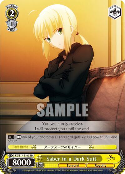 Saber in a Dark Suit (TD)