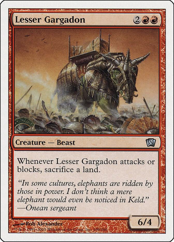 Lesser Gargadon 199 card