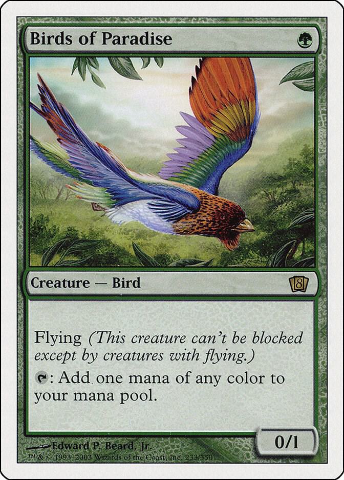 mtg Foil 極楽鳥/Birds of Paradise》[8ED] Birds of Paradise - 8th Edition - Magic: The Gathering