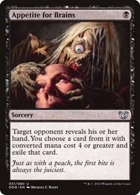 Appetite for Brains - Duel Decks: Blessed vs. Cursed - Magic: The Gathering card