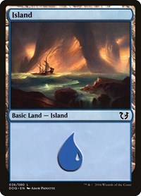 Island (036) #36 from Duel Decks: Blessed vs. Cursed Pokemon card image