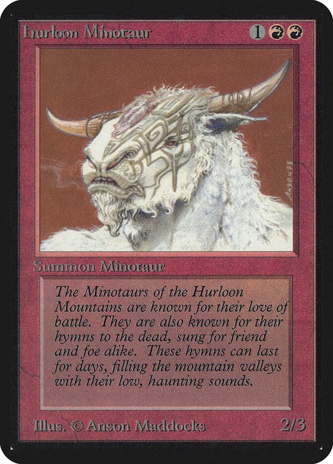 Hurloon Minotaur - Alpha Edition - Magic: The Gathering