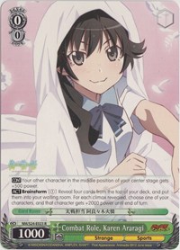Combat Role, Karen Araragi (NISEMONOGATARI) — Weiss Schwarz card