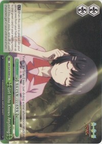 Girl Who Knows Anything (NISEMONOGATARI) — Weiss Schwarz card