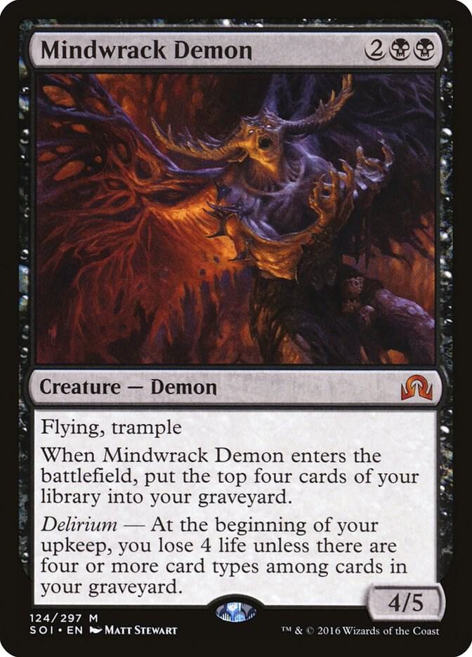 Mindwrack Demon - Shadows over Innistrad - Magic: The Gathering Mindwrack Demon - Shadows over Innistrad - Magic: The Gathering