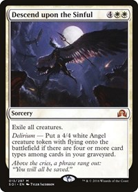 Descend upon the Sinful #13 from Shadows over Innistrad Pokemon card image