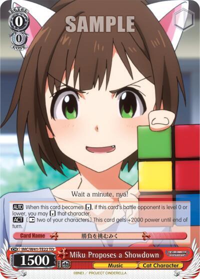Miku Proposes a Showdown