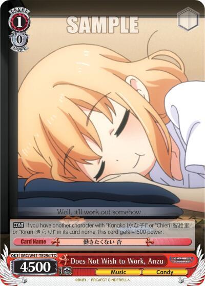 Does Not Wish to Work, Anzu (D)