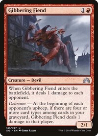 Gibbering Fiend #161 from Shadows over Innistrad Pokemon card image
