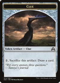 Clue Token (012) #12 from Shadows over Innistrad Pokemon card image