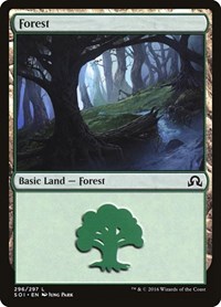 Forest (296) #296 from Shadows over Innistrad Pokemon card image