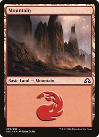 Mountain (292) #292 from Shadows over Innistrad Pokemon card image