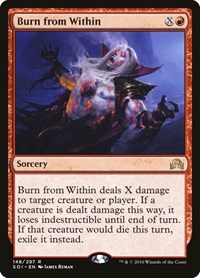 Burn from Within #148 from Shadows over Innistrad Pokemon card image