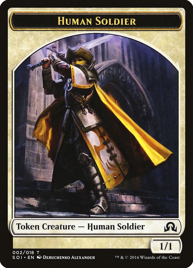 mtg human token cards Human Soldier 1/1