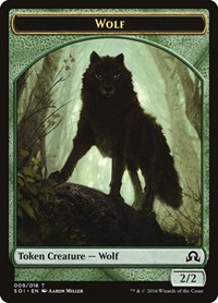 Wolf Token - Shadows over Innistrad - Magic: The Gathering card