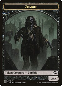 Zombie Token #5 from Shadows over Innistrad Pokemon card image