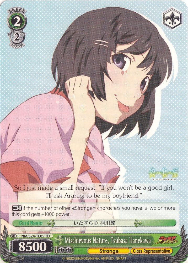 Mischievous Nature, Tsubasa Hanekawa (TD)